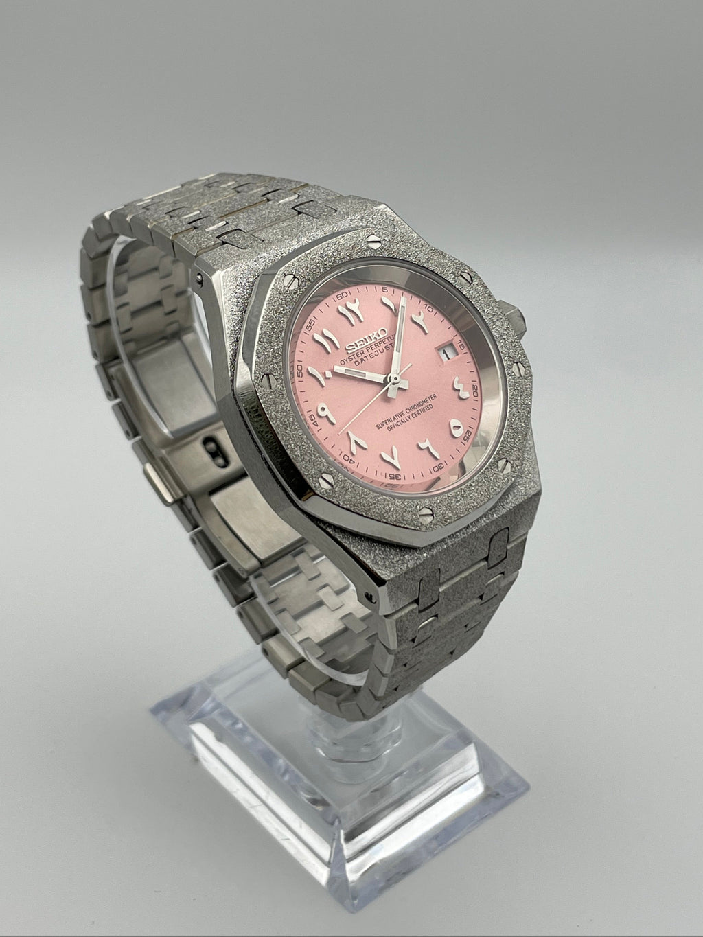 Royal Oak brillante Arabic dial Rose